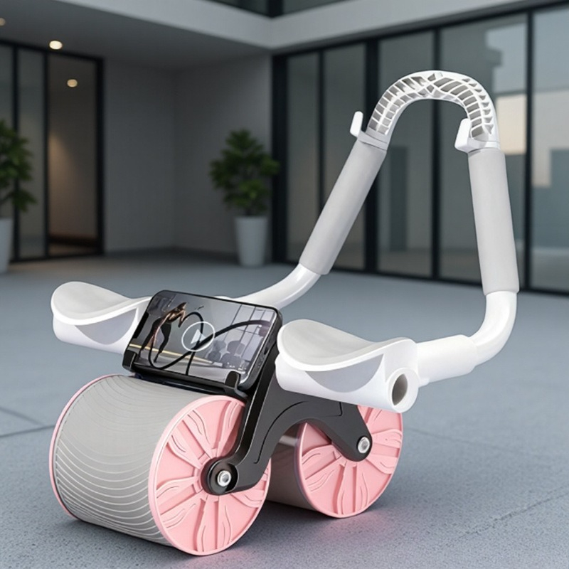 Ab Roller Wheel With Elbow Support - Attrezzo per Allenamento Muscolare Addominale con