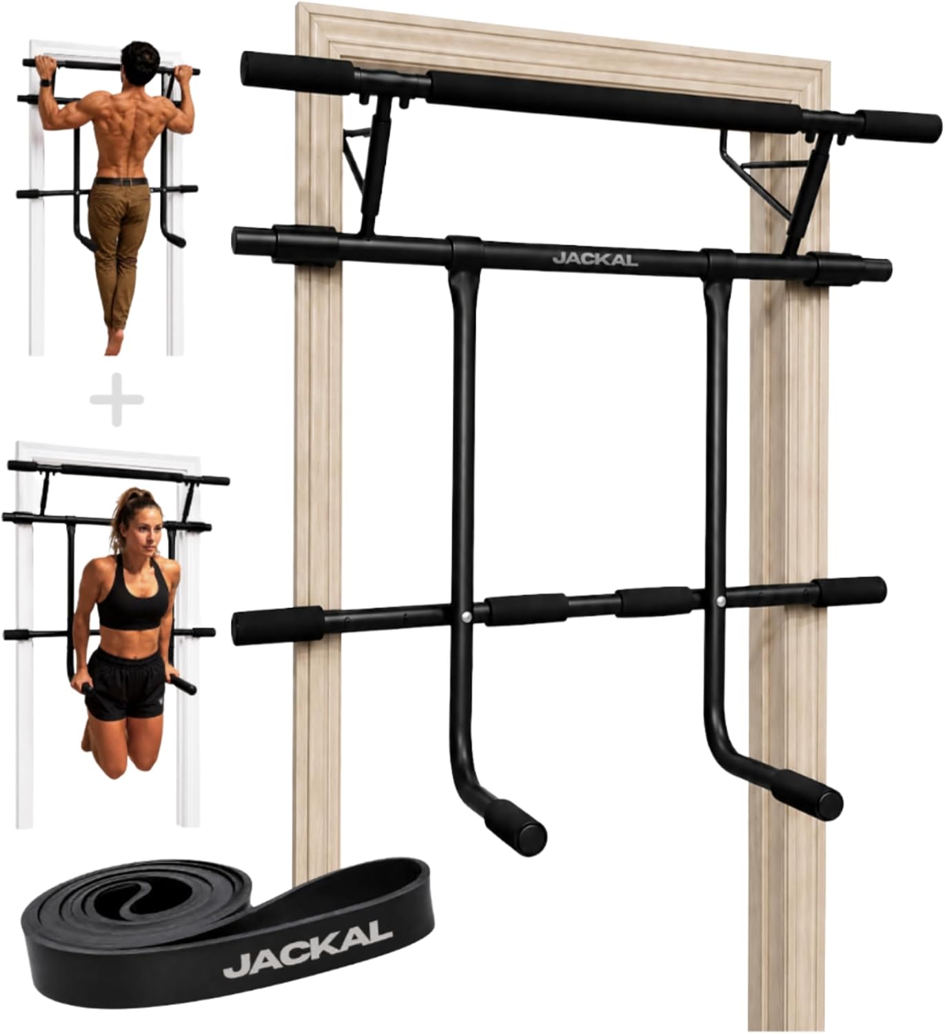 Door Pull Up Bar No Screw - Stazione multifunzione per esercizi di trazioni