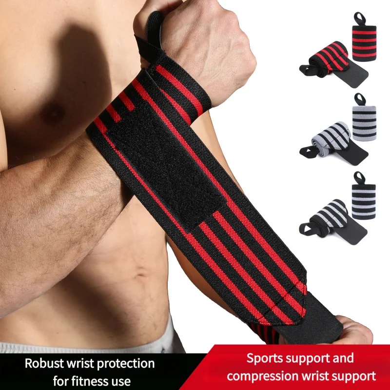 Wrist Wraps Weightlifting Support - Fascia elastica per il supporto del