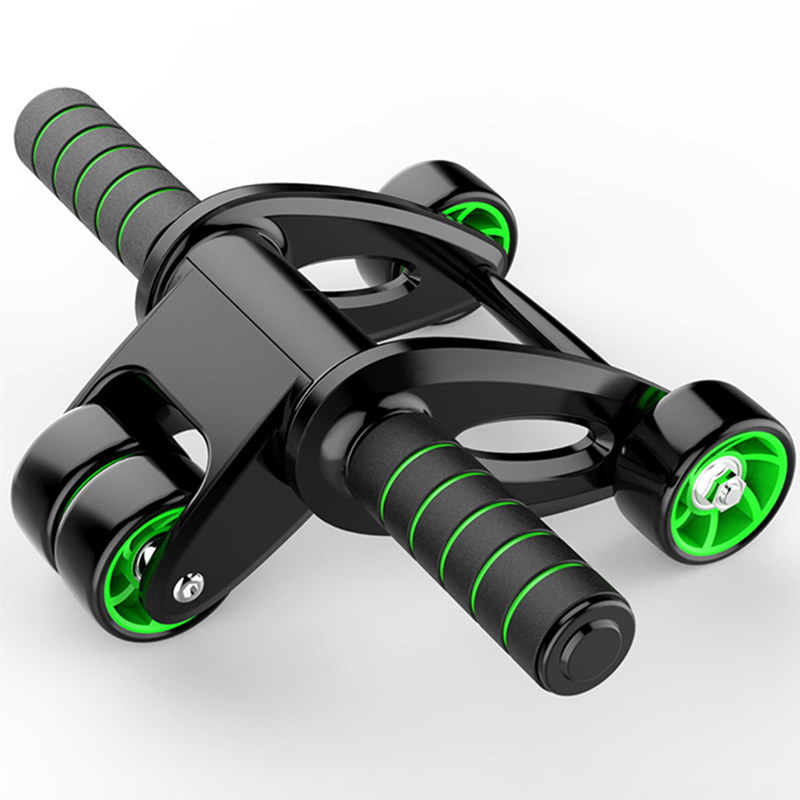 Ab Roller Wheel With Elbow Support - Rullo per Addominali a 4 Ruote,