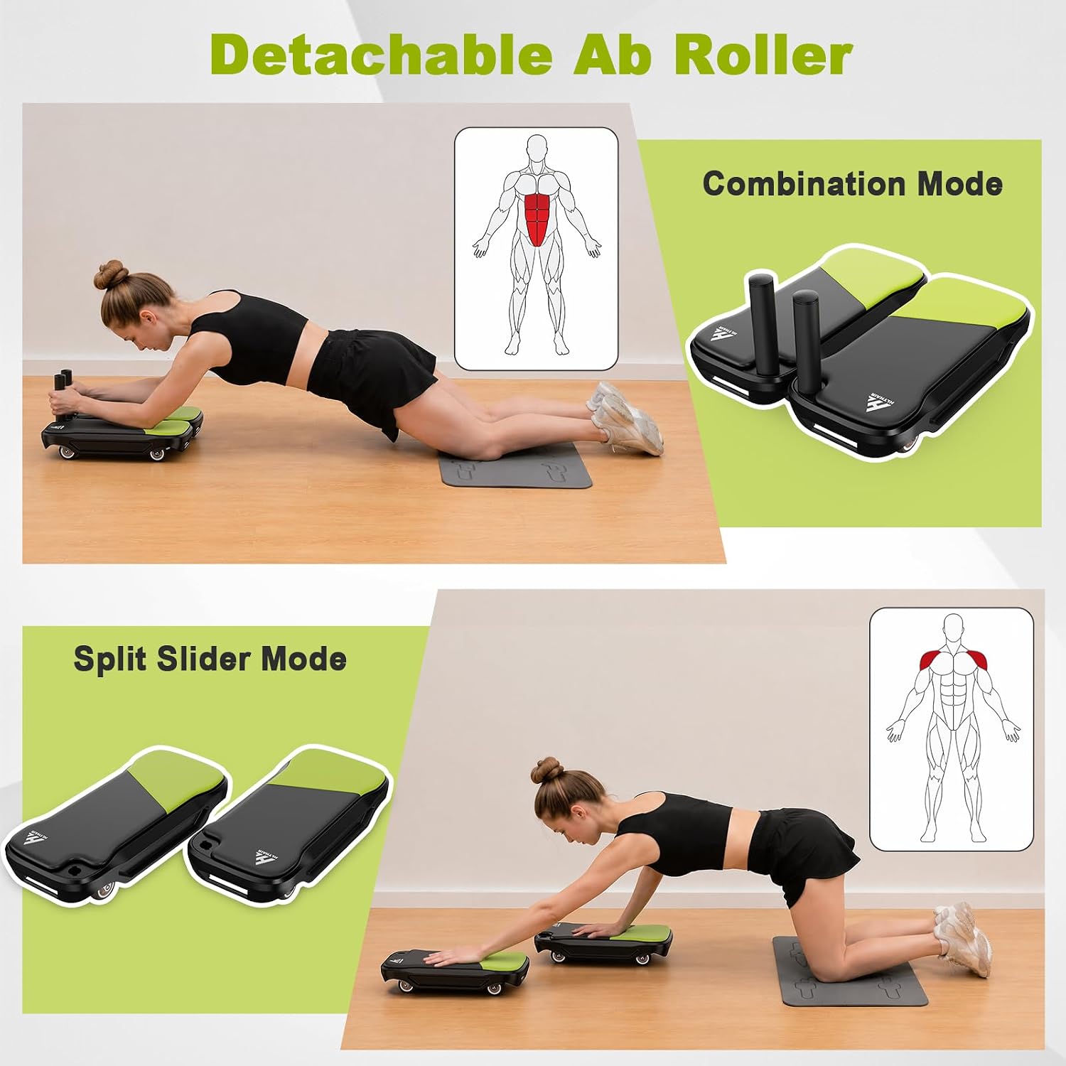 Allenatore per il core con ruo - Ab Roller Wheel With Elbow Support recensione e prezzo